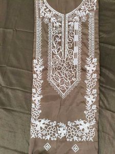 Elegant Embroidered Dress Material