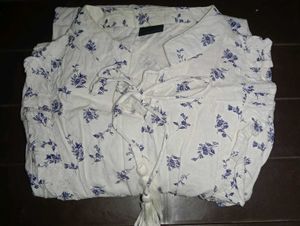 White Floral one piece dress