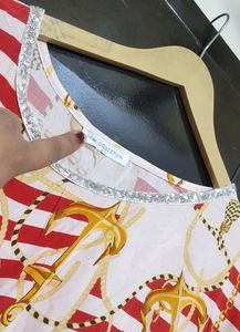 Red Printed Top For Girl Or Woman 40 Bust