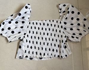 Shein Polka Dot Cute Top 🖤