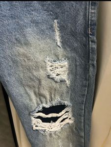 Supreme Distressed Blue Jeans