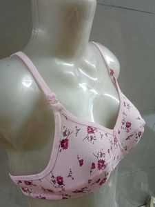 Floral Print Pink Bra