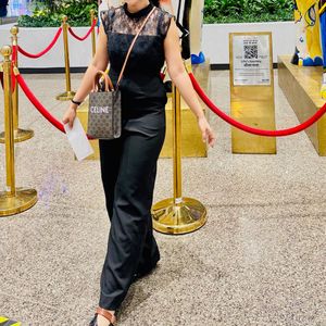 black lace jumpsuit