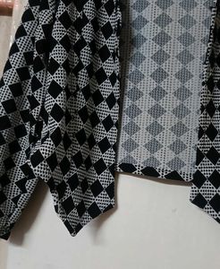 Black &amp; White stylish crop shrug