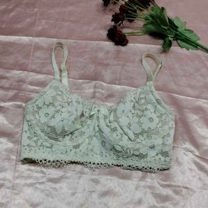 Lace Bralette with Bow Detail