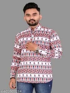 large size Stylish Printed Kurta for Men