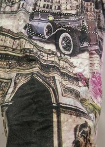 Vintage Car Paris Print T-Shirt