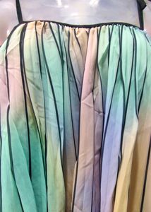 Boho Tie-Strap Multicolor Top