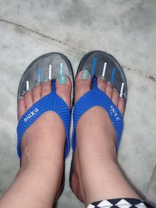 Black And Blue Flip Flop