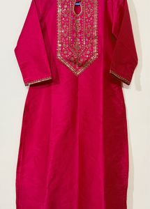 Libas hot pink kurti