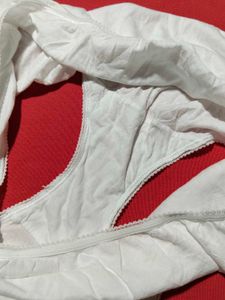 White High-Waisted Brief Panty