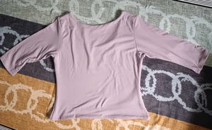 🇰🇷Basic Lavender 3/4 Sleeve Top