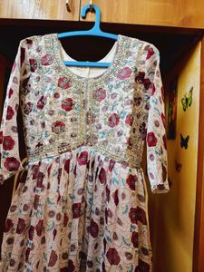New Organza Floral Print Saree