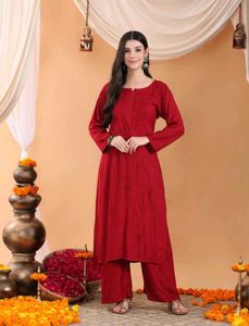 Maryam Chikankari Rayon Co-ord Set