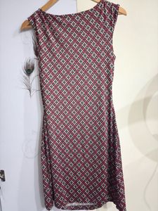 Patterned Sleeveless Dress