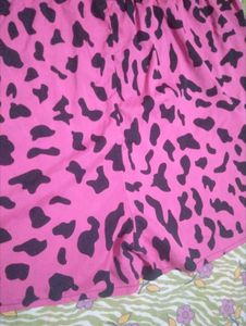 Pink Leopard Print Ruffle Romper