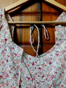 Item-KBG224/Preloved/Almost New/Full Length Floral Print Valentine Special Dress