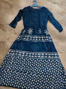Blue Tie-Dye Midi/gown