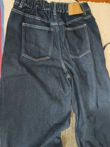 Dark Wash Lace-Up Jeans