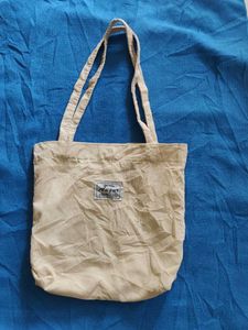 Stylish Beige Corduroy Tote Bag