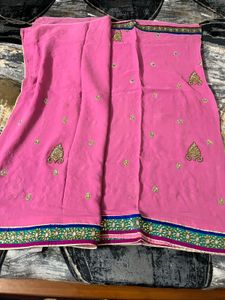 wedding/party wear saree with blouse