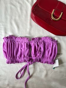 Strappy Ruffle Bikini Top