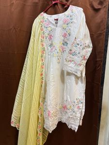 Embroidered Kurta Set with Dupatta