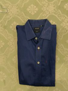 Men's Blue Slim Fit Casual Shirt