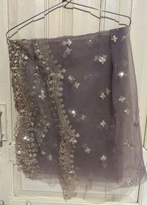 Silk Anarkali kurta with Dupatta and pant