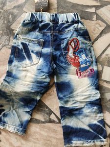 Tie-Dye Denim Pants