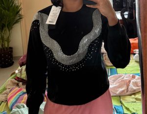 Bebe Black Sweatshirt