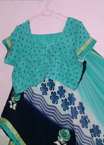 Printed Saree With Blouse 💕
