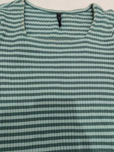 Striped Ribbed Tee