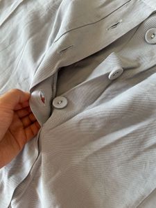 Button-Front Midi Skirt