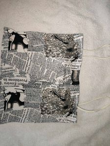 Unique Newspaper Print Top