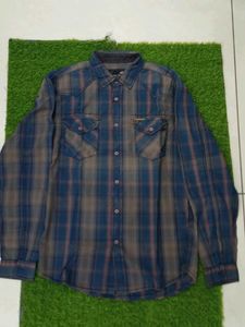 NOBLE FAITH Men's Plaid Long Sleeve Shirt