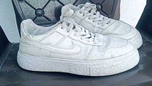 White Nike Air Force 1 Sneakers
