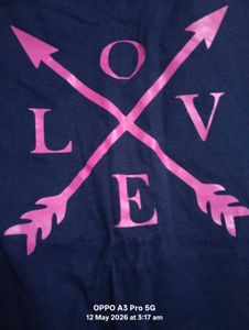 Navy Blue LOVE T-Shirt