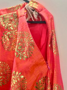 Beautiful Coral Ethnic Skirt