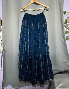 Exquisite Navy Blue Embroidered Lehenga Choli
