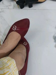 Elegant Maroon Ballerinas