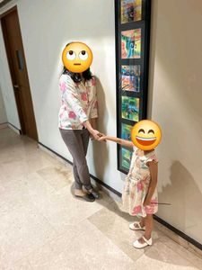 2) Mother-Daughter twin combo dress