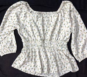Floral Print Peplum Top