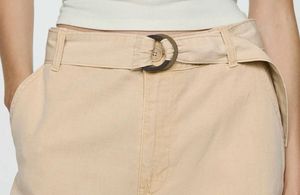 Flared Bell Bottom Pants with Belt