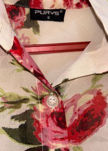 Floral Print Sheer Shirt