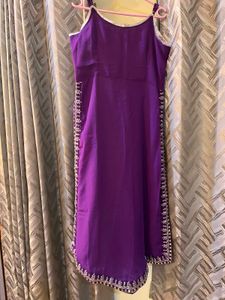 Elegant Purple Embroidered Kurta