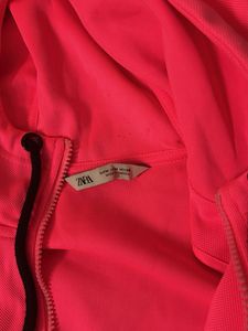 Bright Pink Zip-Up Hoodie