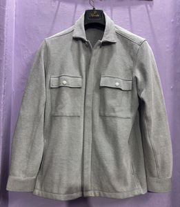 zudio Men's Casual Gray Textured Shacket