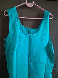 Turquoise Embroidered Kurta