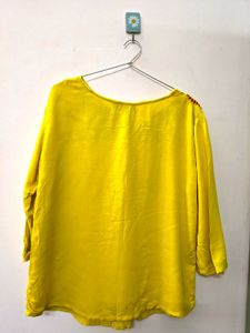 Embroidered Yellow Top